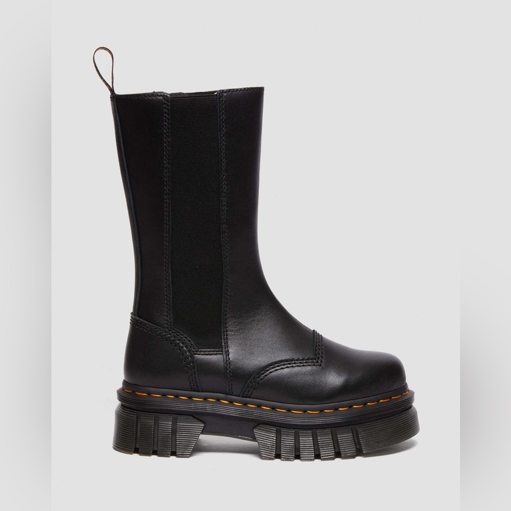 DR MARTENS AUDRICK TALL NAPPA LEATHER PLATFORM CHELSEA BOOTS